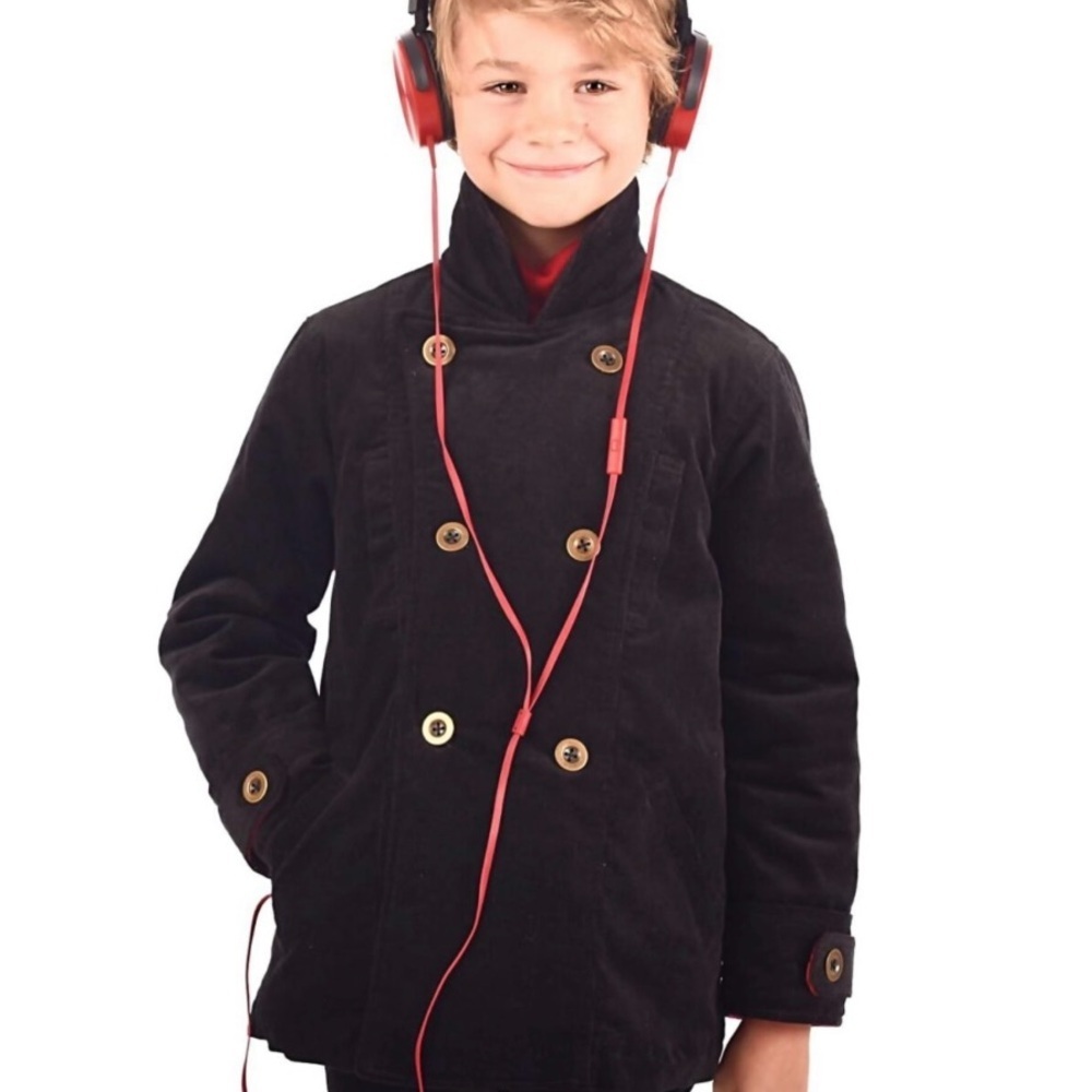 Boy's pea coat | black velvet | NOTTING HILL - Picture 2 of 7
